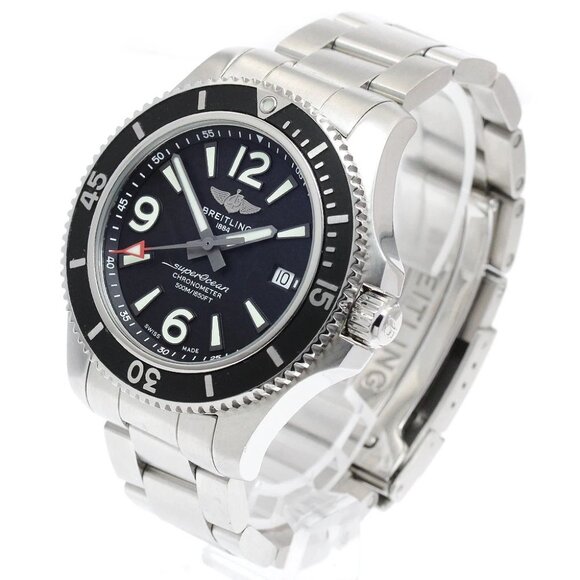 BREITLING Super Ocean 42 A17366 Date Black Dial Automatic Men's Watch_898731 - Picture 1 of 7